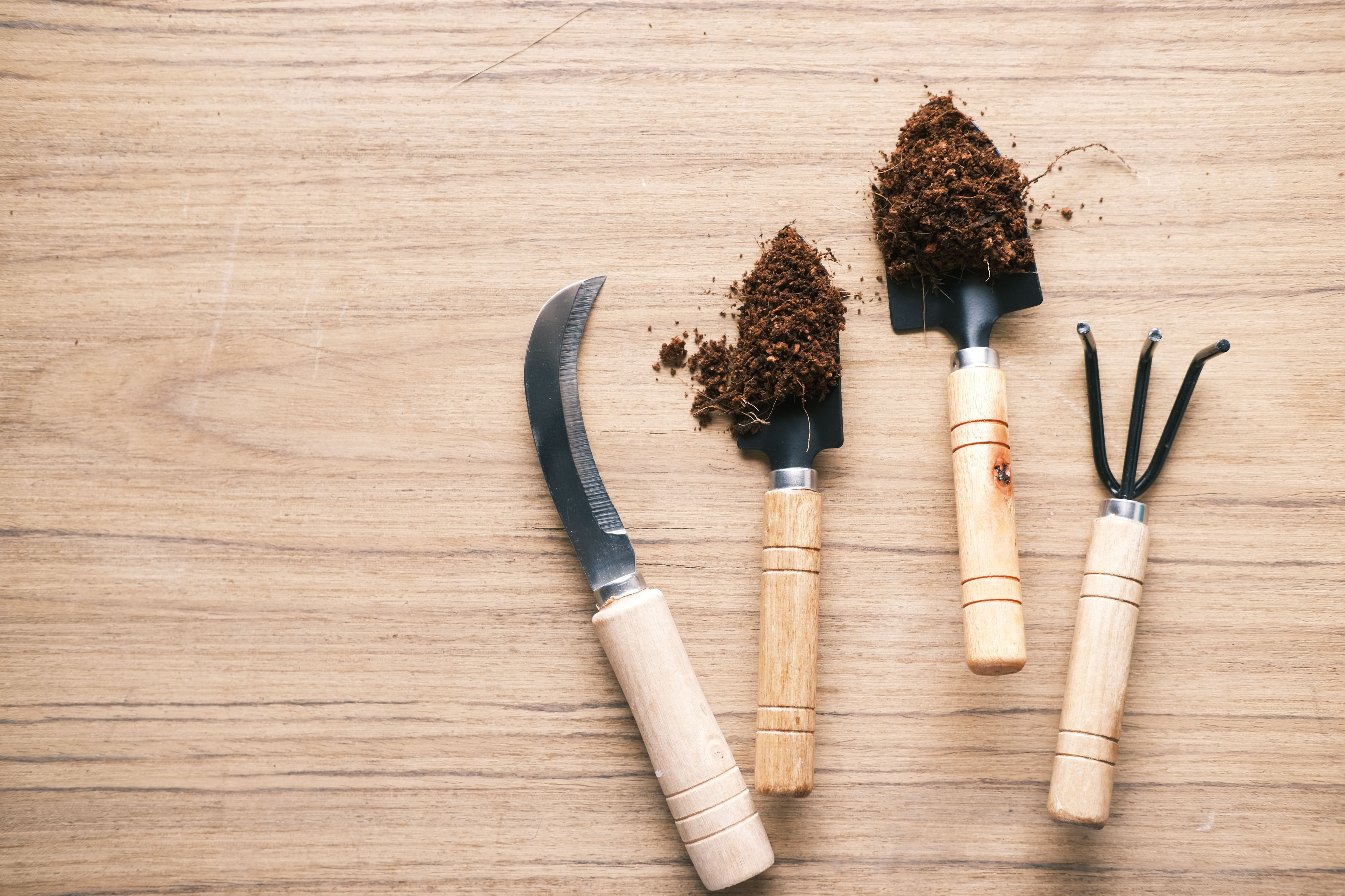Gardening Set · Warm Wood